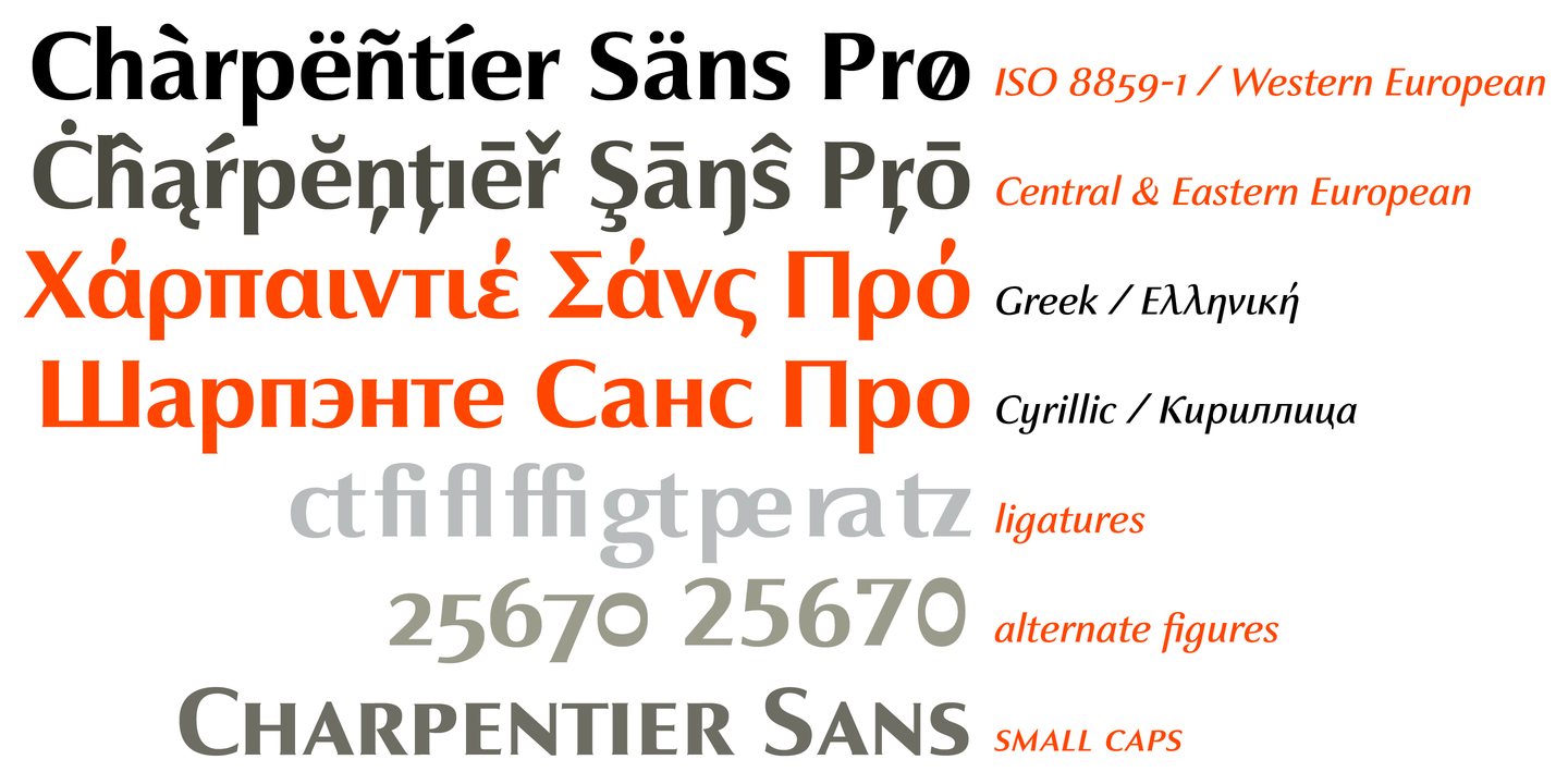 Пример шрифта Charpentier Sans Pro #7